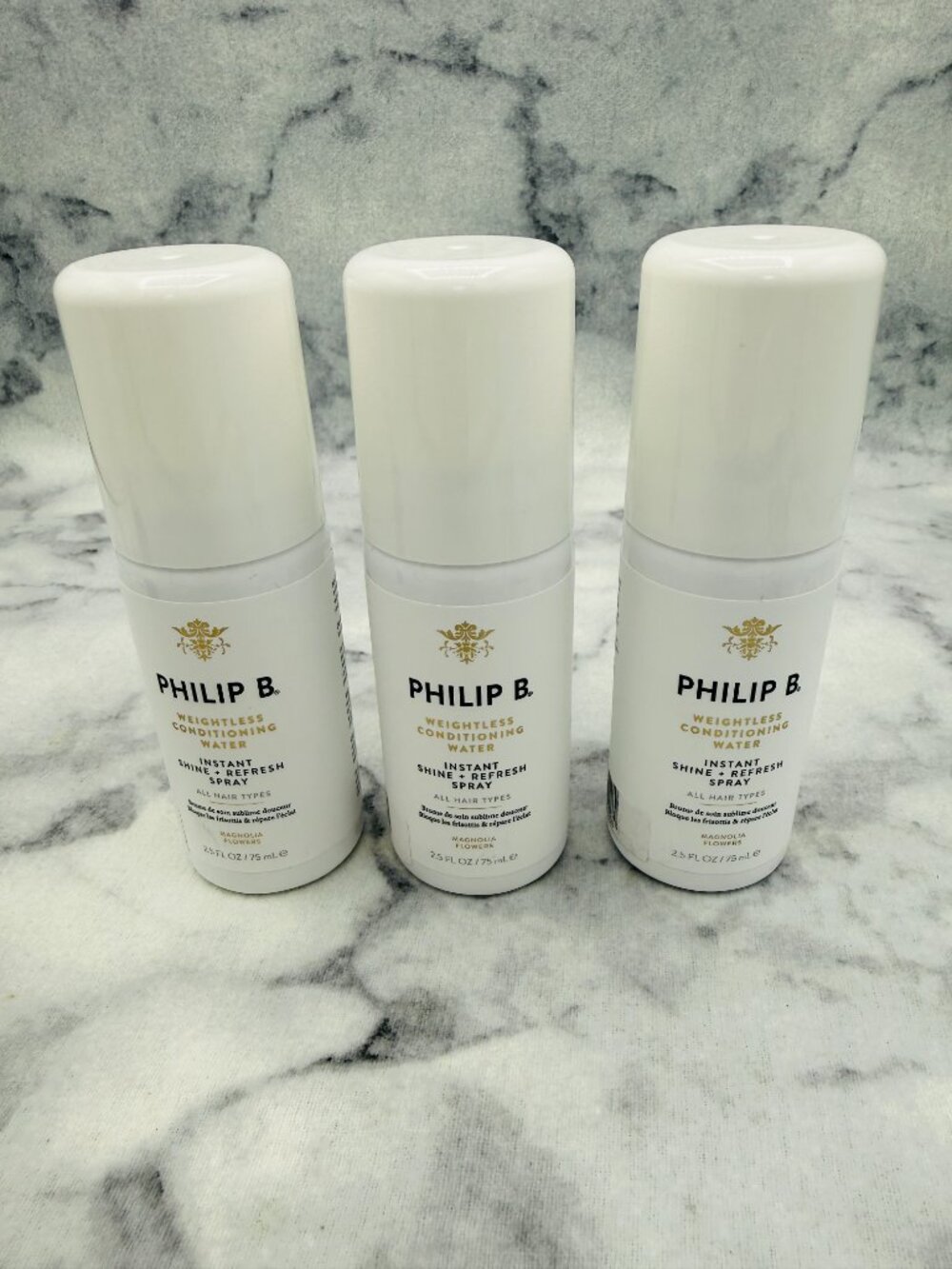 Philip B Haircare Gift Set-Weightless Conditioning Water,Travel,3 X 75ml-3pc-NEW - Picture 2 of 16